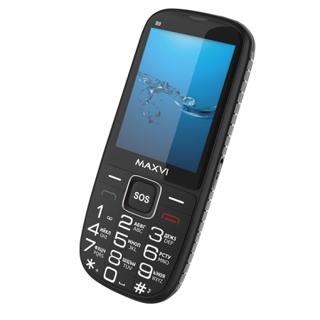 Мобильный телефон MAXVI B9, 2.8”, 2 sim-карты,  2 000 mAh Черный