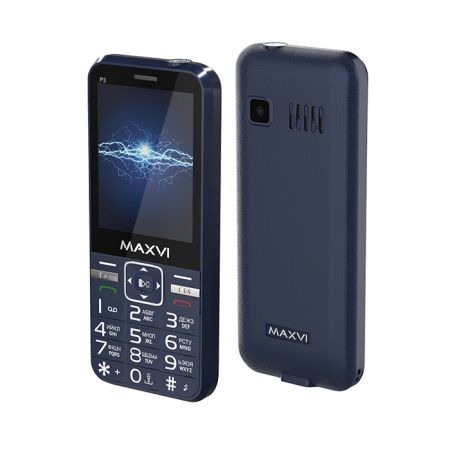 Мобильный телефон MAXVI P3, 2.8”,  2 sim-карты, 2700 mAh Синий