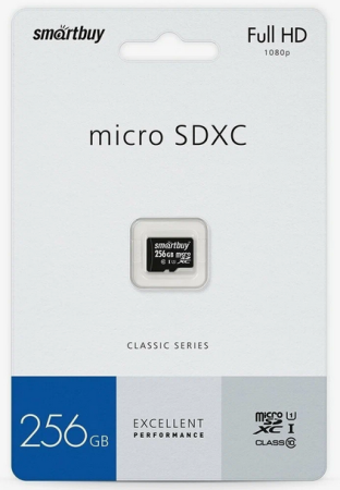 Flesh MicroSDXC   256GB  Kingston Class 10 Canvas Select Plus A1 (100 Mb/s) + SD адаптер