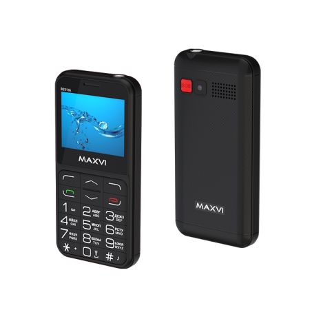 Мобильный телефон MAXVI B231ds, 2.31”, 1400 mAh Черный+Док-станция