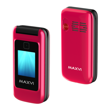 Мобильный телефон MAXVI E8, 2.8''+1.77", 2 sim-карты, 1250 mAh Розовый