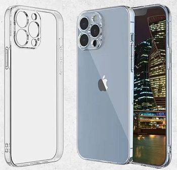 Накладка IPhone 14 pro max прозрачная с закрытой камерой