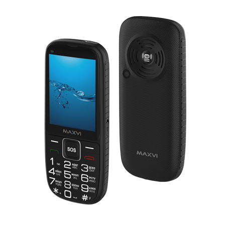 Мобильный телефон MAXVI B9, 2.8”, 2 sim-карты,  2 000 mAh Черный