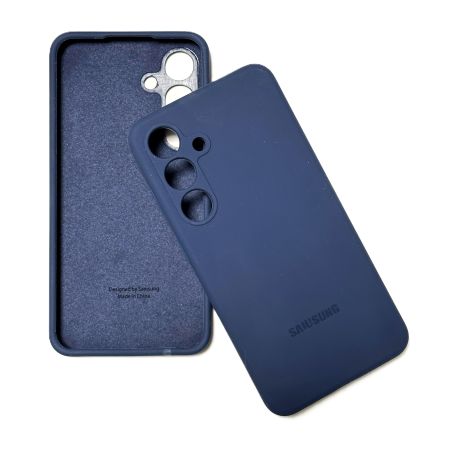 Накладка Samsung S24 синий Silicone case