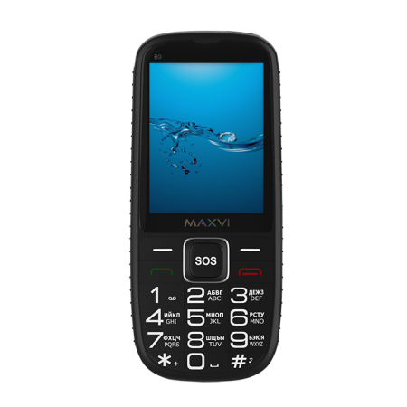 Мобильный телефон MAXVI B9, 2.8”, 2 sim-карты,  2 000 mAh Черный